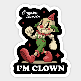 Funny Jester Halloween Sticker